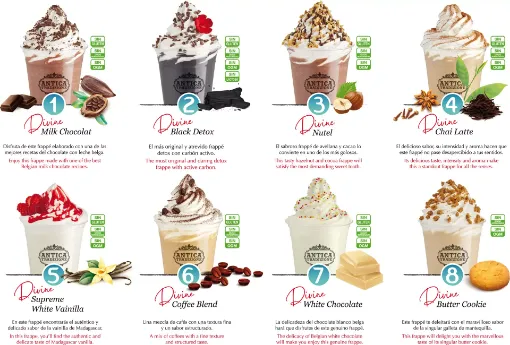 Picture of Frappe pack consisting of 8 flavors - 1 can per flavor - Antica Tradizione