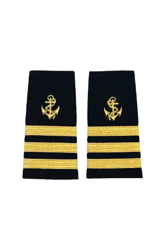 Picture of First officer epaulet gold three stripes - Liquid Yacht Wear