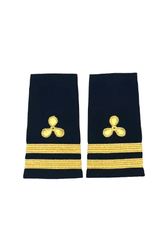 Picture of Second engineer epaulet gold two stripes - Liquid Yacht Wear