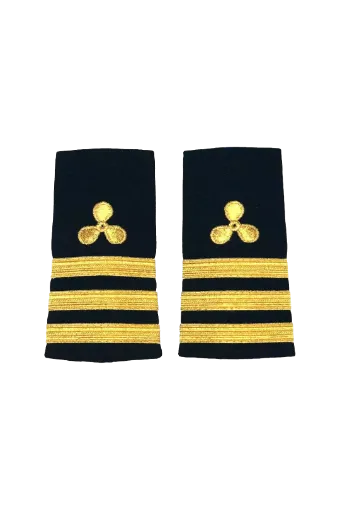 Picture of First engineer epaulet gold three stripes - Liquid Yacht Wear