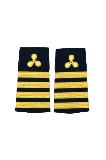 Picture of Chief engineer epaulet gold four stripes - Liquid Yacht Wear