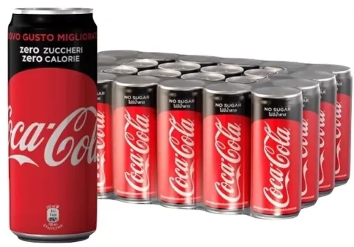 Picture of Coca Cola zero - slim can 330ml x 24