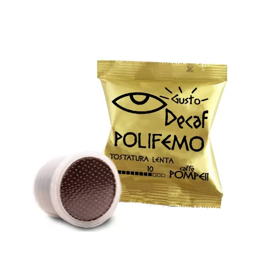 Picture of Polifemo Dek coffee capsules compatible with Espresso Point* x100