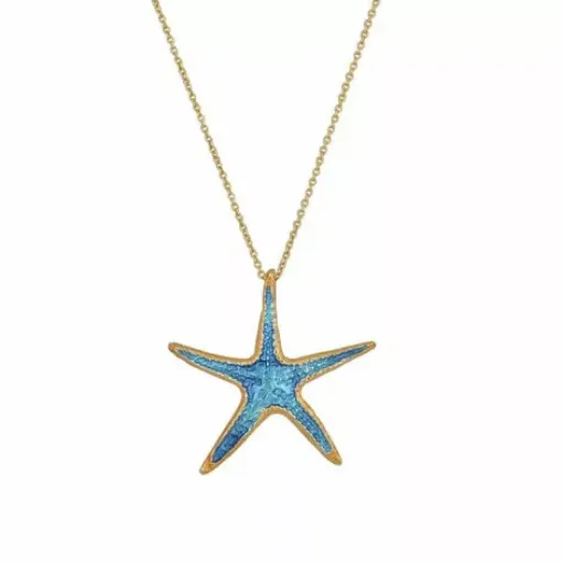 Picture of Silver starfish necklace - Nauticalgifts