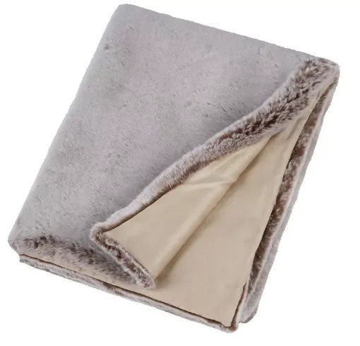 Picture of Faux fur throw - Chestnut - 140x180cm - Maison Prélonge