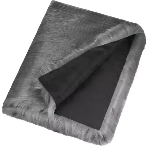 Picture of Faux fur throw - Himalaya pearl - 140x180cm - Maison Prélonge