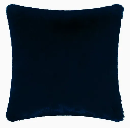 Picture of Faux fur cushion cover - Navy blue - 45x45cm - Maison Prélonge