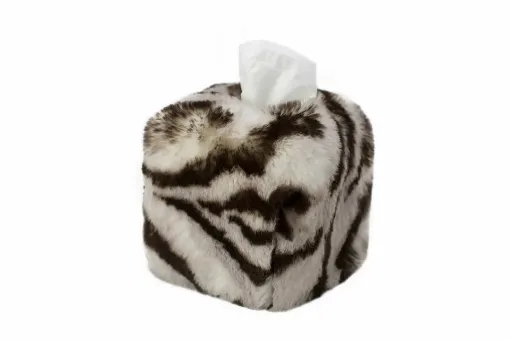 Picture of Tissue box - Square - White tiger - Maison Prélonge - White tiger