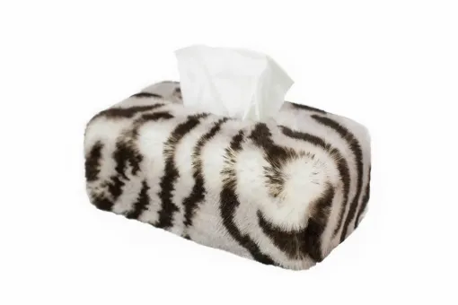 Picture of Tissue box - rectangle - White tiger - Maison Prélonge