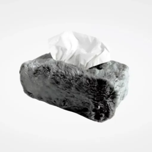 Picture of Tissue box - rectangle - Frozen black - Maison Prélonge