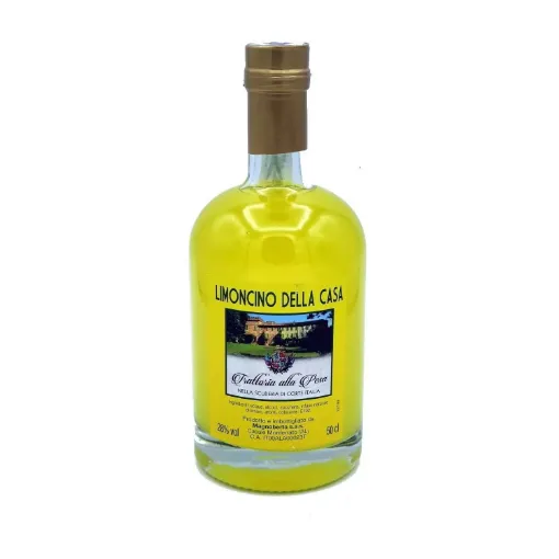 Picture of Limoncino della Casa "Liquore di limoni del Ristorante alla Pesa" - 500ml - Ristorante Alla Pesa - Corte Italia