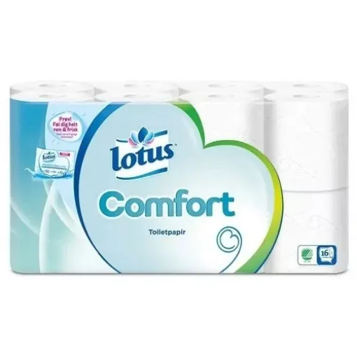 Picture of Toilet paper Lotus Comfort Style or similar brands - Pack of 100 pieces - Extra Soft High Quality Pieces for Yachts