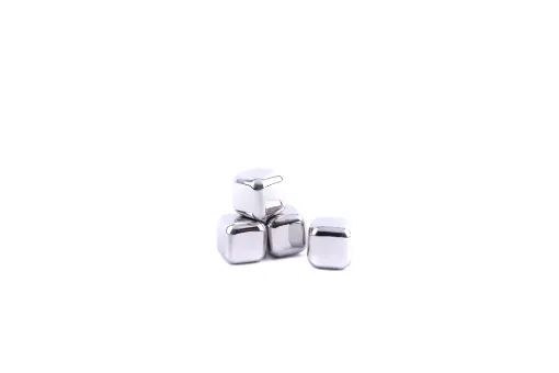 Picture of Refrigerating cubes in steel - 4pcs - Grey - Marricreo