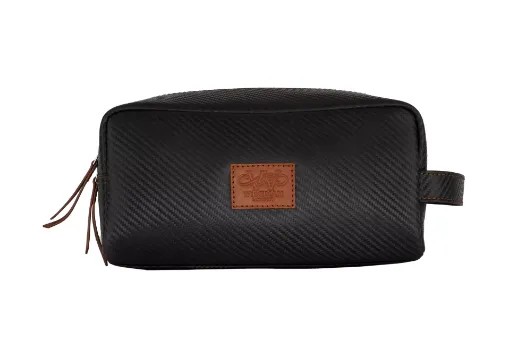 Picture of Carbon Leather Wash bag Large