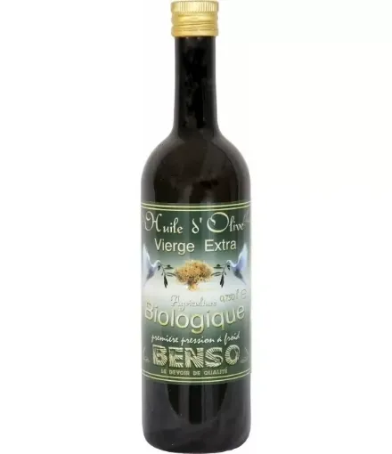 Picture of Olive oil organic bottle - 750ml - Benso - 750ml