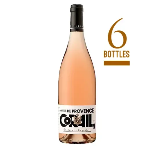 Picture of Côte de Provence Rosé "Corail" - 2022 - 750ml x 6 - Château Roquefort