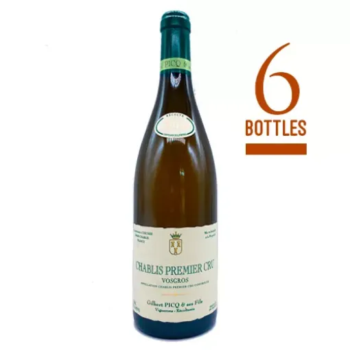 Picture of Chablis 1er Cru Vosgros - 2018 - 750ml x 6 - Gilbert Picq