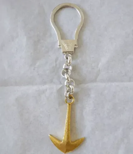 Picture of Silver key ring anchor design - Nauticalgifts