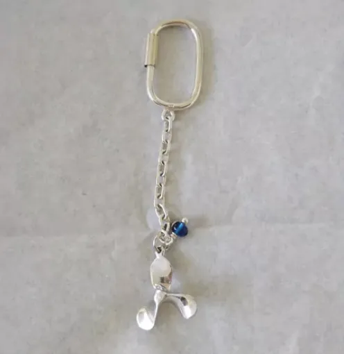 Picture of Silver key ring propeller design - Nauticalgifts