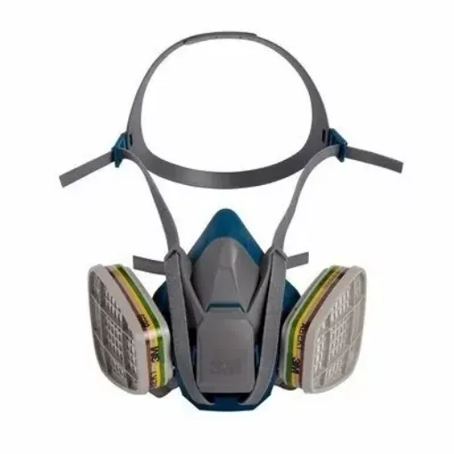 Picture of 3M half mask 6500 ql silicone - Blue - 3M