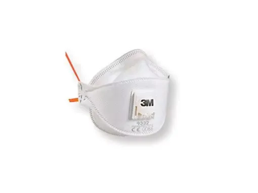 Picture of 3M 9332 ffp3 folding facepiece with valve.