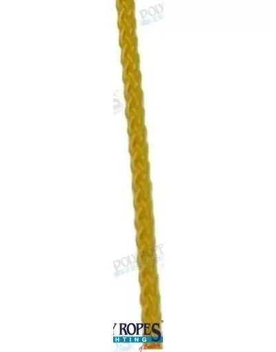 Picture of Poliester rope 4mm yellow 12m - POL2204040240 - Poly Ropes