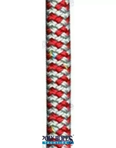 Picture of Racing 4004 6mm grey/red - 100m - POL2282952006 - Poly Ropes