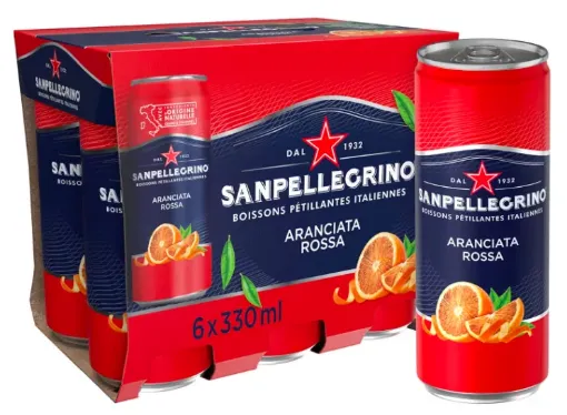 Picture of San Pellegrino Aranciata Rossa - 330ml x 6 - San Pellegrino