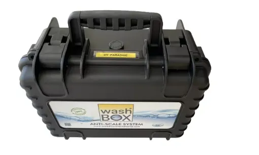 Picture of washBOX® personalized label - Personalise your washBOX®. Give your washBOX® the name of your yacht or your company.We print up to 18 characters on waterproof material behind a transparent cover.When you buy, send us an email with the name you want to have.