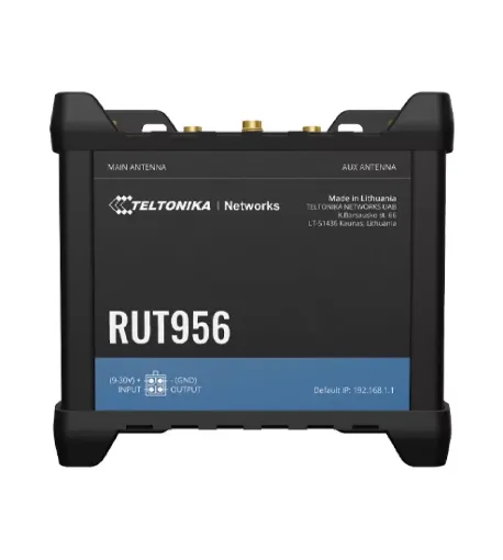 Picture of Rut956 (Cpu Mediatek) - Lte Wlan Router Con I/O, GPS E Porte Rs232/Rs485 Per Applicazioni Professionali - Dual Sim Failover - Standard Packaging Senza Din Rail Kit - Teltonika