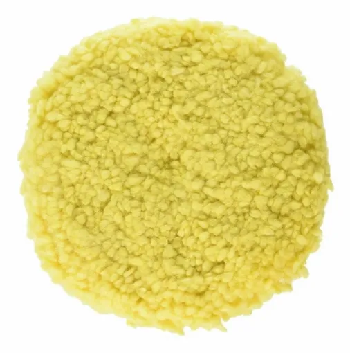 Picture of 3M velcro wool polishing beret 229 mm - Yellow - 3M