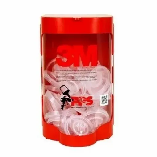 Picture of 3M pps 800 ml, 600 ml and 400 ml cap dispenser. - Red - 3M