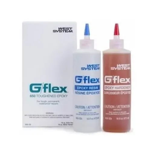 Picture of G/flex 650 epoxy resin - Transparent - 240g - West System - 240g - Transparent