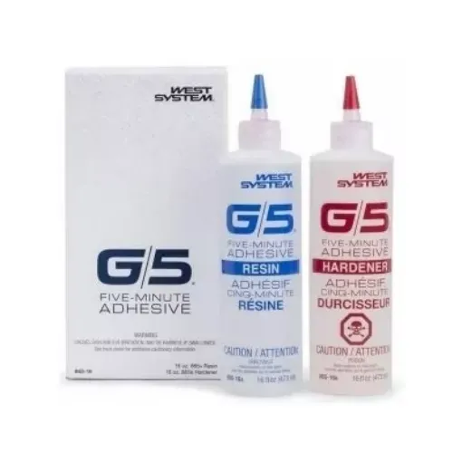 Picture of G5 five minutes adhesive - Transparent - 200g - West System