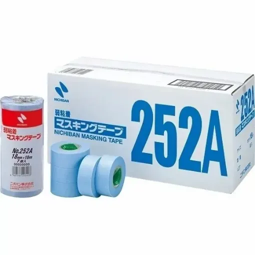 Picture of 252A 50mm x 18m Very low tack masking tape - 2 rolls - Nichiban