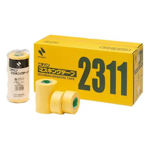 Picture of 2311 30mm x 100m Yellow masking tape - 8 rolls - Nichiban