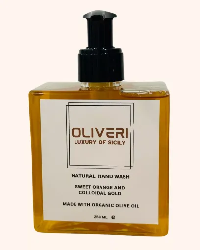 Picture of Hand Soap - Sweet Orange and Colloidal Gold - 250ml - Box of 10 - Oliveri Luxury Of Sicily