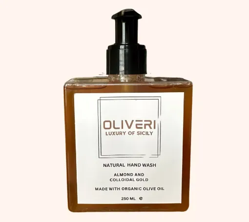 Picture of Hand Soap - Almond and Colloidal Gold - 250ml - Box of 10 - Oliveri Luxury Of Sicily