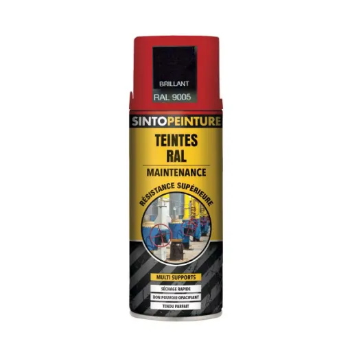 Picture of Aerosol paint - Gloss Black - 400ml - Sinto