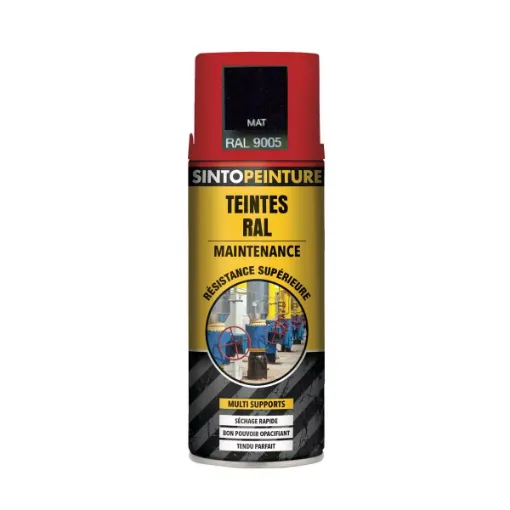 Picture of Matt black aerosol paint - 400ml - Sinto