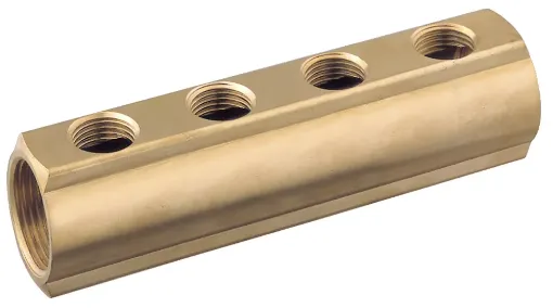 Picture of Brass manifold 1' inlet 3 1/2' outlets - Guidi