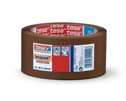 Picture of Adhesive PVC tape - Brown - 66mmx50m - Tesa