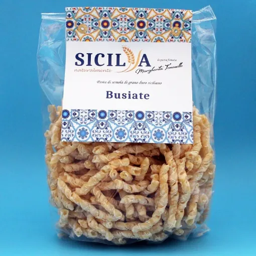 Picture of Busiate sicilian wheat pasta 500g x 12 Sicilia Naturalmente - 500g