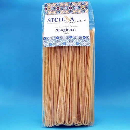 Picture of Spaghetti sicilian wheat pasta 500g x 20 Sicilia Naturalmente - 500g