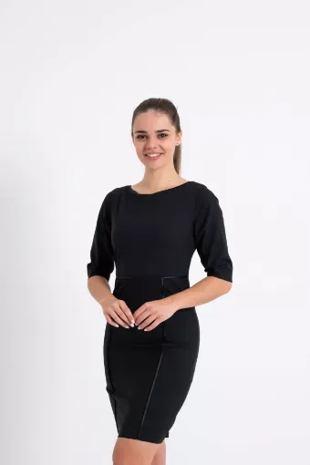 Picture of Ladies Evening 3/4 Sleeve Dress - 34 - Black - 34 - Marina Yacht Wear