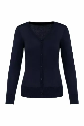 Picture of Ladies Cardigan - Navy - XXL - Kariban