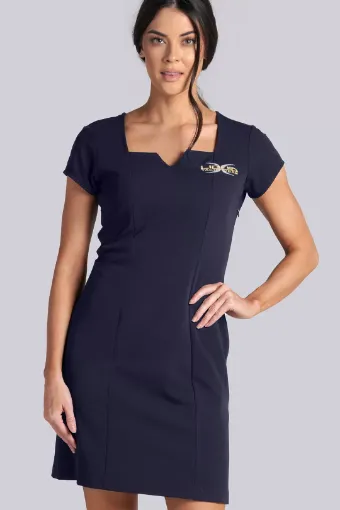 Picture of The Square Neck Dress - Navy - XS - Liquid Yacht Wear