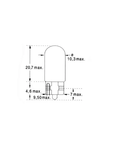 Picture of WEDGE BULB 24V 3W