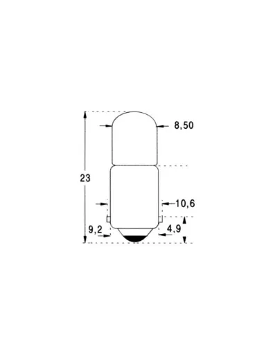 Picture of 2 X 12V 3W CYLINDRICAL BULBS