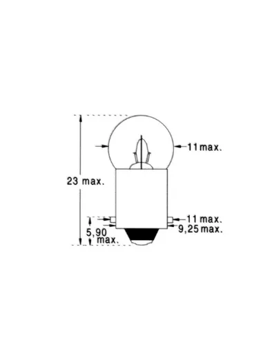 Picture of 2 SPHERICAL BULBS 12V 2.2W